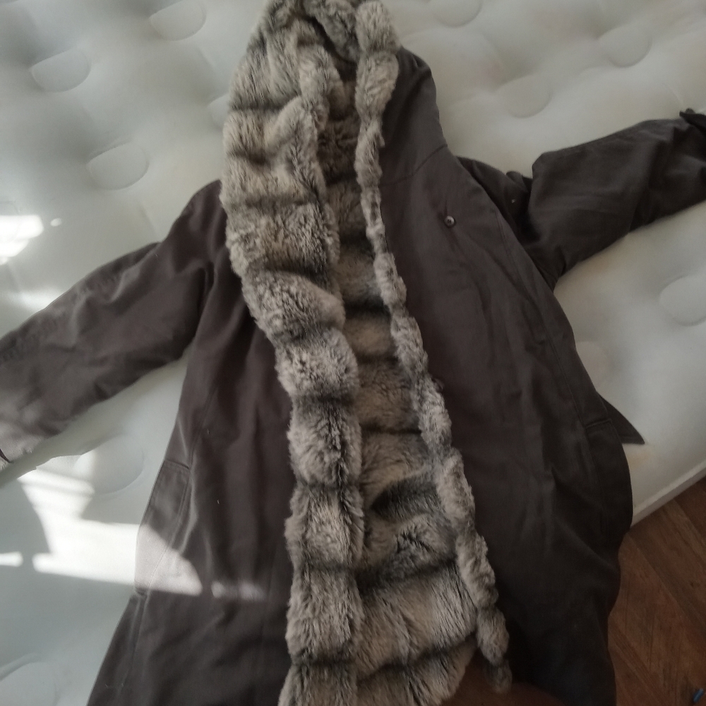 Bonders jacket with faux fur lining